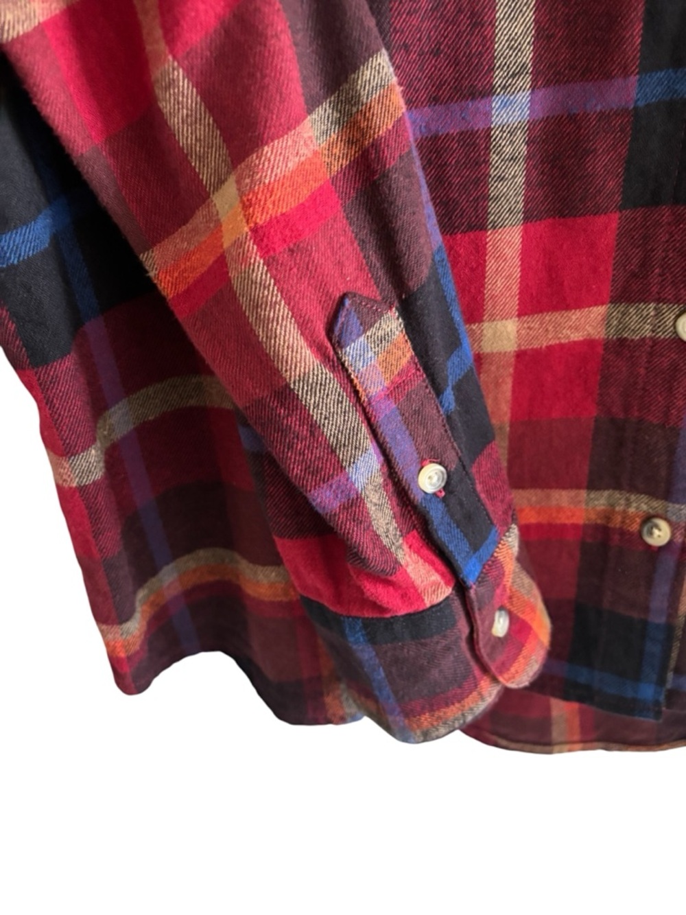 Old Navy The Boyfriend Shirt Plaid Button Up Women's Large Tall Long Sleeve - Picture 5 of 15